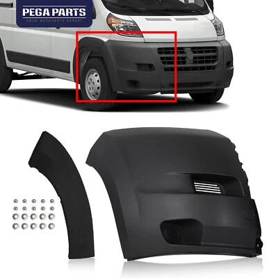 For 2014-2018 Ram ProMaster 1500 2500 3500 Right Front Bumper Side Cover W/Flare Foto 1 de 4