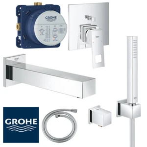 Juego empotrado Grohe Eurocube bañera grifería de bañera m/o enema de bañera - Imagen 1 de 14