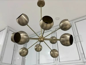 Chandelier 12 Arms Stilnovo Modern Lamp Mid Century Fixture Italian Light Decor - Picture 1 of 9