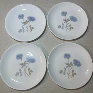 Wedgwood England ICE ROSE 8" Salad Plates Set Of 4 - Picture 1 of 6
