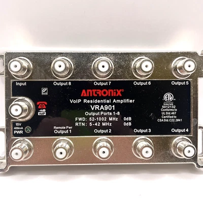 Antronix VRA901/ACP 1.2 GHz VoIP Residential Amplifier 8-Port NOT TESTED - Image 1 of 4