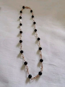 Orissa Rodolite Granato Fermacarte Catena 20 Pollici Collana Acciaio Inox Rosa - Foto 1 di 7