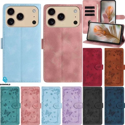 Phone Case Cover for iPhone 17 16 15 14 13 12 11 8 Skin Feel Leather Wallet Case - Image 1 of 4