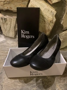 Kim Rogers Shoes Women's Size 7 M Black Adabella Ballet Flats Slip-On New - Picture 1 of 10