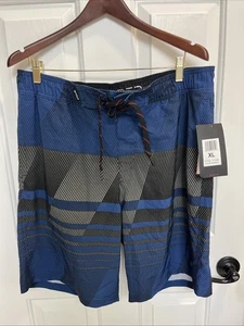 Spyder Swim Shorts Mens XL UV Protection Quick Dry Breathable Mesh Liner Blue  D - Picture 1 of 10