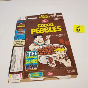 Post Cocoa Pebbles Cereal Box Flintstones Hanna Barbera 1989 1993 Baseballkarten - Bild 1 von 24
