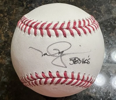 JSA A’s and CARDINALS’ SLUGGER MARK MCGWIRE SIGNED OML BALL Inscribed 583 HR - Image 1 of 2