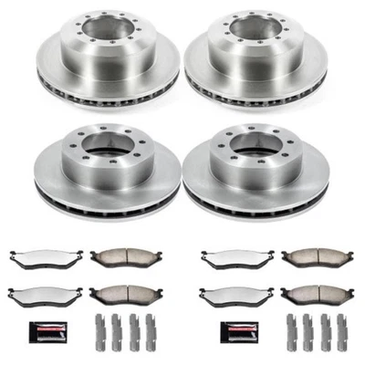 Juego de 4 ruedas discos de freno y pastillas delanteras y traseras MDK4416 Powerstop para furgoneta E550 Foto 1 de 4