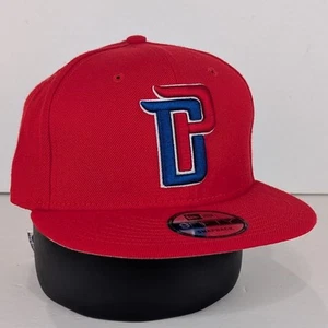 Detroit Pistons New Era 9Fifty Snapback Hat Red Wool Blend Embroidered Logo NBA - Picture 1 of 10