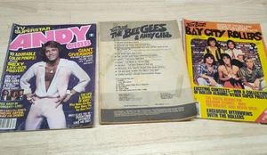 Vintage magazines lot Andy Gibb posters Bee Gees Teen Beat Bay City Rollers - Foto 1 di 24