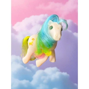 1987 G1 My Little Pony Quackers - Twinkle Eyed White Pony w/ Rainbow Hair - Coll - Bild 1 von 5
