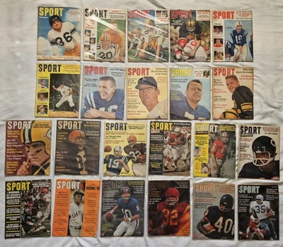 Lote de 22 revistas deportivas vintage: 1952, 1953, 1957: Jim Brown, Johnny Unitas, Foto 1 de 4
