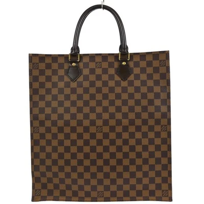 LOUIS VUITTON МЕШОК PLAT DAMIER EBENE ХОЛСТ СУМКА С КОРОТКИМИ РУЧКАМИ N51140 MI0028 YQ04351 - Изображение 1 из 4