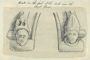 Im Stil von Thomas Fisher - kleine Zeichnung - Architekturstudie Kent - Bild 1 von 2