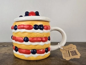 Lang Handpainted Strawberry Shortcake Mug with Lid - Picture 1 of 7