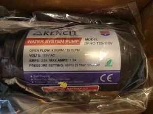 T33 Automatische On-Demand Membranpumpe 115Vac, 4,0GPM, 45PSI Brauchwasser - Bild 1 von 3