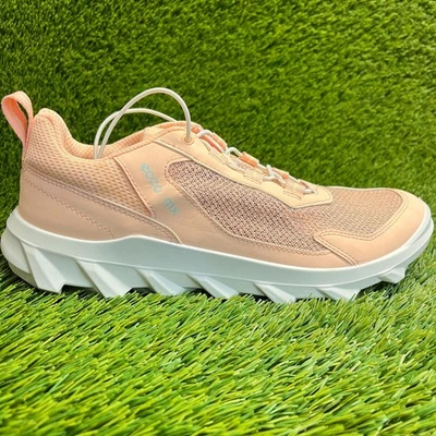 Ecco MX низкий женщин размер 10 персиковый белый повседневный работает прогулки обувь кроссовки - Изображение 1 из 4