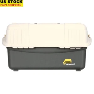 Caja de aparejos grande seis bandejas divisores ajustables soporte de señuelo pestillos seguros nuevo - Imagen 1 de 7