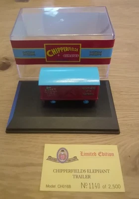 Oxford CH016B Chipperfields Elephant Anhänger Edition 1140 Modell 1:76 H0 OVP - Bild 1 von 4