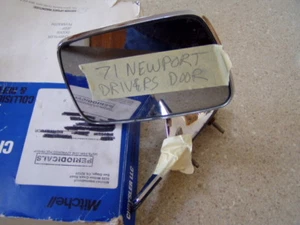 1971 1972 1973 71 72 73 dodge Chrysler Newport left drivers door chrome mirror - Picture 1 of 2