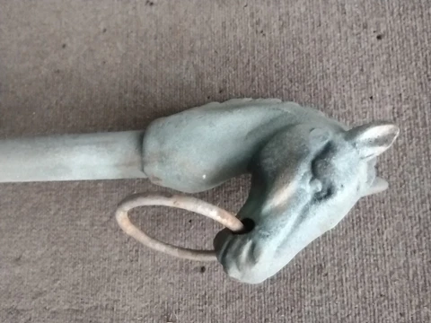 Cast iron horse head hitching post antique Cover