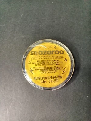 Pintura facial y corporal metálica Snazaroo, maceta de 18,8 g (0,66 oz), dorada Foto 1 de 3