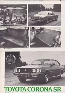 Toyota Corona SR 1974 2 puertas techo rígido, prueba detallada en carretera de la revista de automóviles de EE. UU. - Imagen 1 de 1