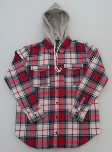 Forever 21 Women's Cotton Flannel Hoodie Shirt Size Small (Juniors) - Picture 1 of 4