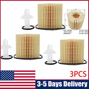 Engine Oil Filter Pack of 3 for Toyota Scion Lexus New #04152-YZZA1 - Picture 1 of 10