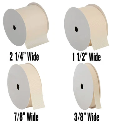 Cinta de grosgrain 3/8",7/8",1 1/2",2 1/4" ancho 10 yardas rollos 25 colores Foto 1 de 4