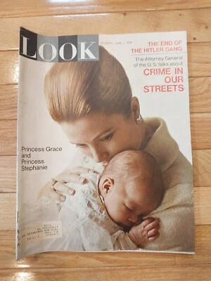 Look Magazine June 1, 1965 Princess Grace & Stephanie The End Of The Hitler Gang - Image 1 of 3