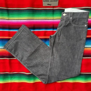 NUEVO PRADA Red Label Mujer Gris Corte Recto Pierna Ancha Vaqueros 27 Hecho en Italia - Imagen 1 de 6