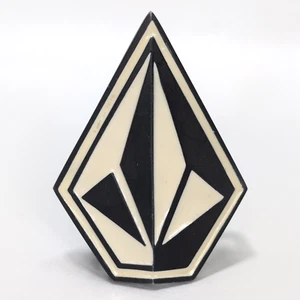 Volcom Logo Cut Out Black & White Belt Buckle Vintage Logo Skateboard Skater Y2K - Foto 1 di 4