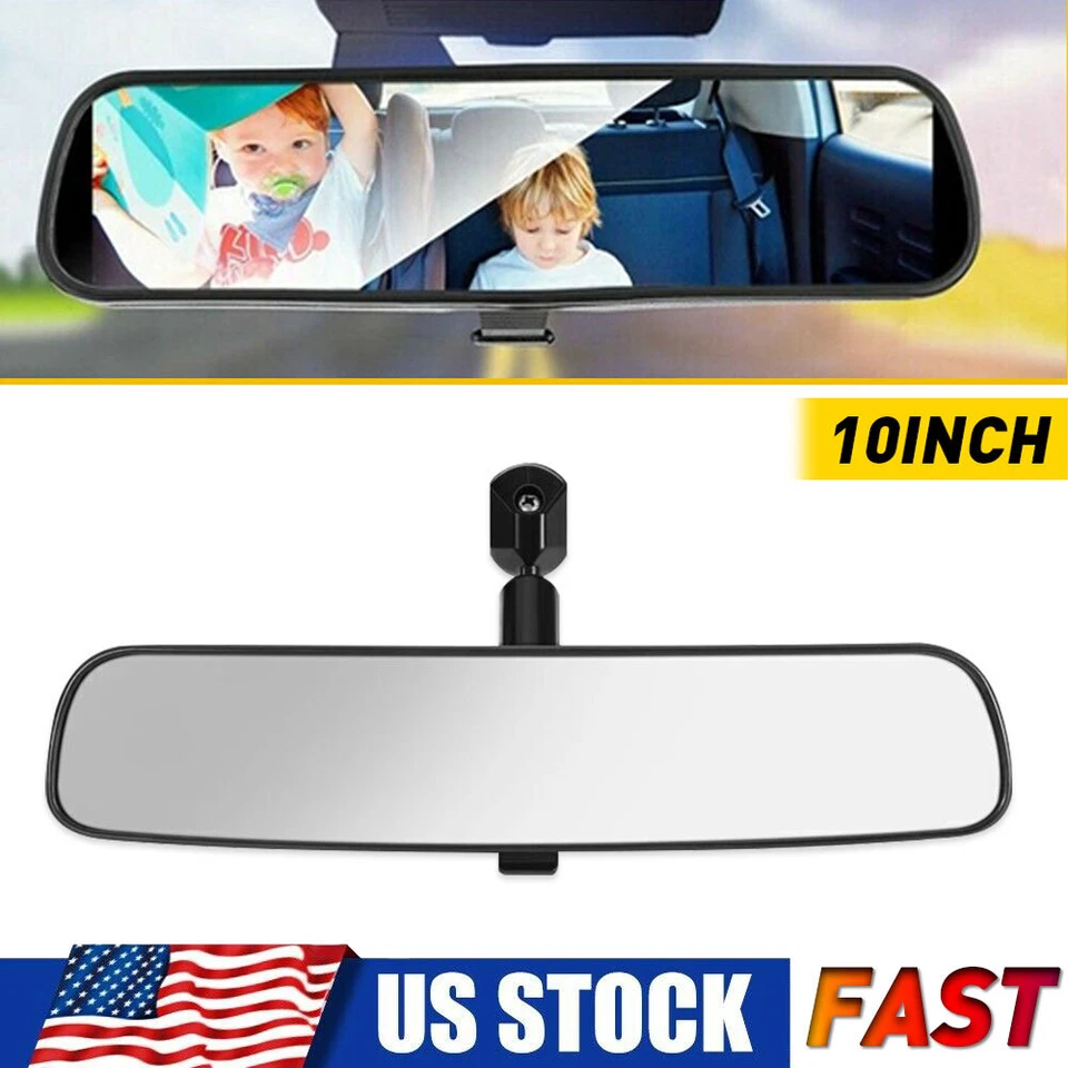 Espejo retrovisor interior gran angular interior de 10" Universal Cars camión EE. UU. Foto 1 de 4