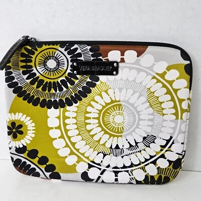 Vera Bradley Tablet Case Cocoa Moss Neoprene 13049-143 Zip Top Close Notebook - Image 1 of 4