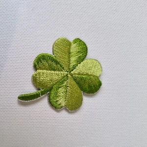 Four Leaf Clover Embroidered Applique, Patch, Lucky, Good Luck - Picture 1 of 1