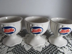 2006 Pepsi Cola 3 Ceramic Ice Cream Parfait Dessert Cups ~ Excellent condition ! - Picture 1 of 4