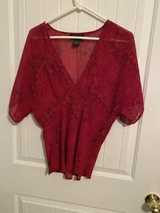 Separates by New York City Design Co-Größe Large Top Bluse Shirt kurzärmelig - Bild 1 von 7
