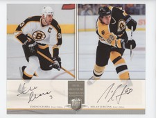 2006 Be A Player Portraits Dual Signature Zdeno Chara Milan Jurcina #DS-CJ Auto