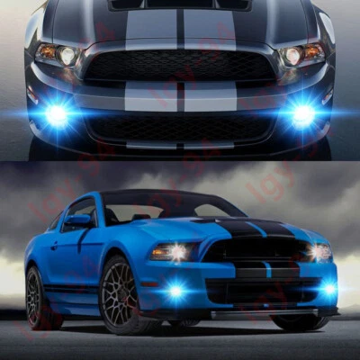 Para Ford Mustang Shelby GT500 2007-2014 - 2X LED luces antiniebla bombillas 8000 k azul hielo Foto 1 de 4