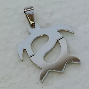 Meeresschildkröte Totem Ureinwohner Aborigines Malerei Kunst Charm Anhänger Halskette Schmuck - Bild 1 von 1