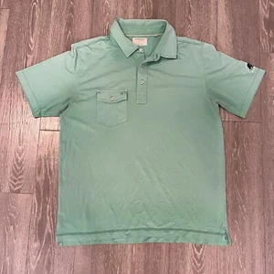 Linksoul Maderas Golf Polo Shirt Men’s Large Green Pocket Short Sleeve Casual - Picture 1 of 12