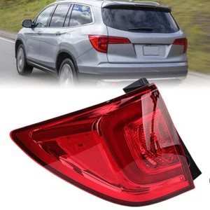 Left For Honda Pilot 2016-2018 Outer Tail Light With Bulb Rear Lamp Assembly Red - Picture 1 of 12