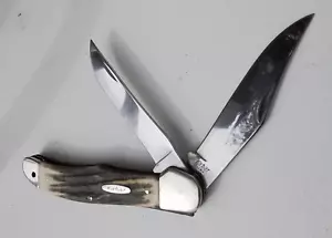 Ka-bar 1184 5.25" TRAPPER Folding Knife 4" Clip Bl, 3.75" Saber Bl - Picture 1 of 10