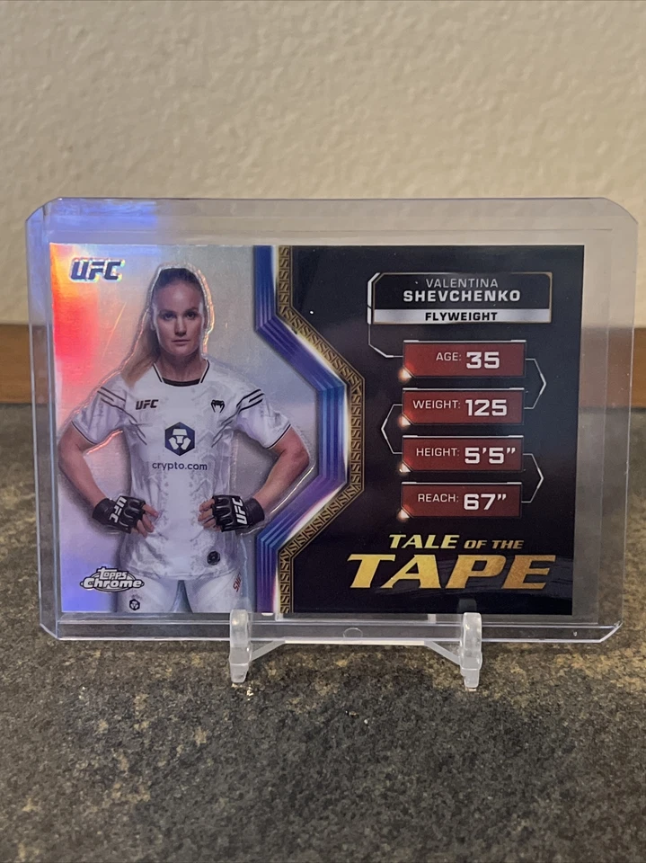 Valentina Shevchenko 2024 Topps Chrome UFC Tale Of The Tape Refractor SP #TFT-29 - Image 1 of 1