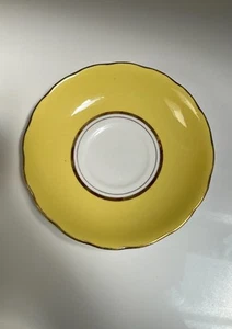 Colclough Ballet Harlequin Bone China Yellow Saucer Ridgway England Completer - Picture 1 of 4