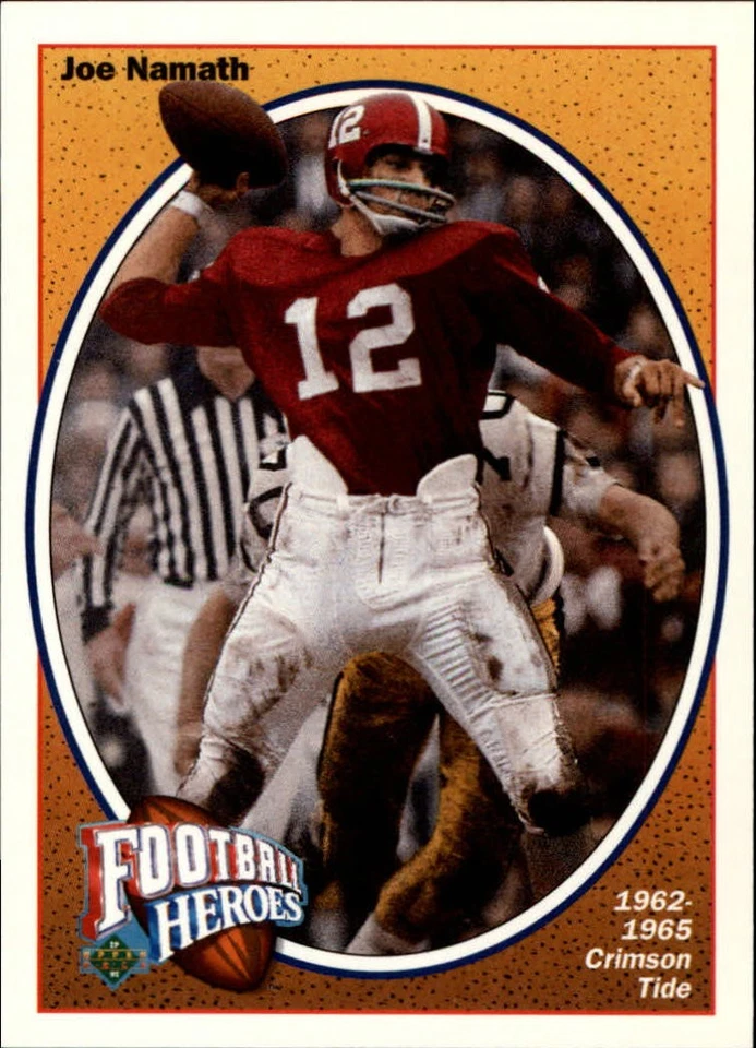 1991 Upper Deck Football Heroes Joe Namath Insert Singles - You Choose - Image 1 of 1