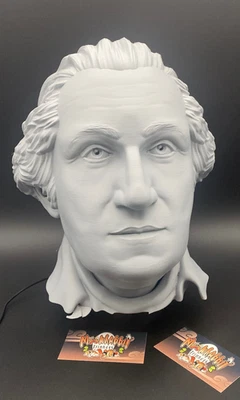 Soporte para auriculares busto George Washington - decoración del presidente de Estados Unidos - regalo busto pintable Foto 1 de 4