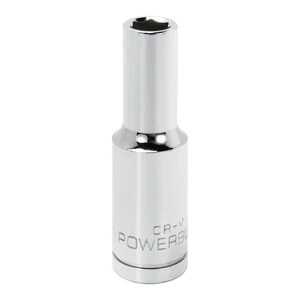 Powerbuilt 1/2 Inch Drive x 3/8 Inch 6 Point Deep Socket - 642324 - Picture 1 of 5