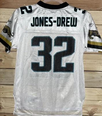 REEBOK NFL JACKSONVILLE JAGUARS MAURICE JONES НАРИСОВАННЫЙ МОЛОДЕЖЬ (10-12) БЕЛЫЙ - Изображение 1 из 4